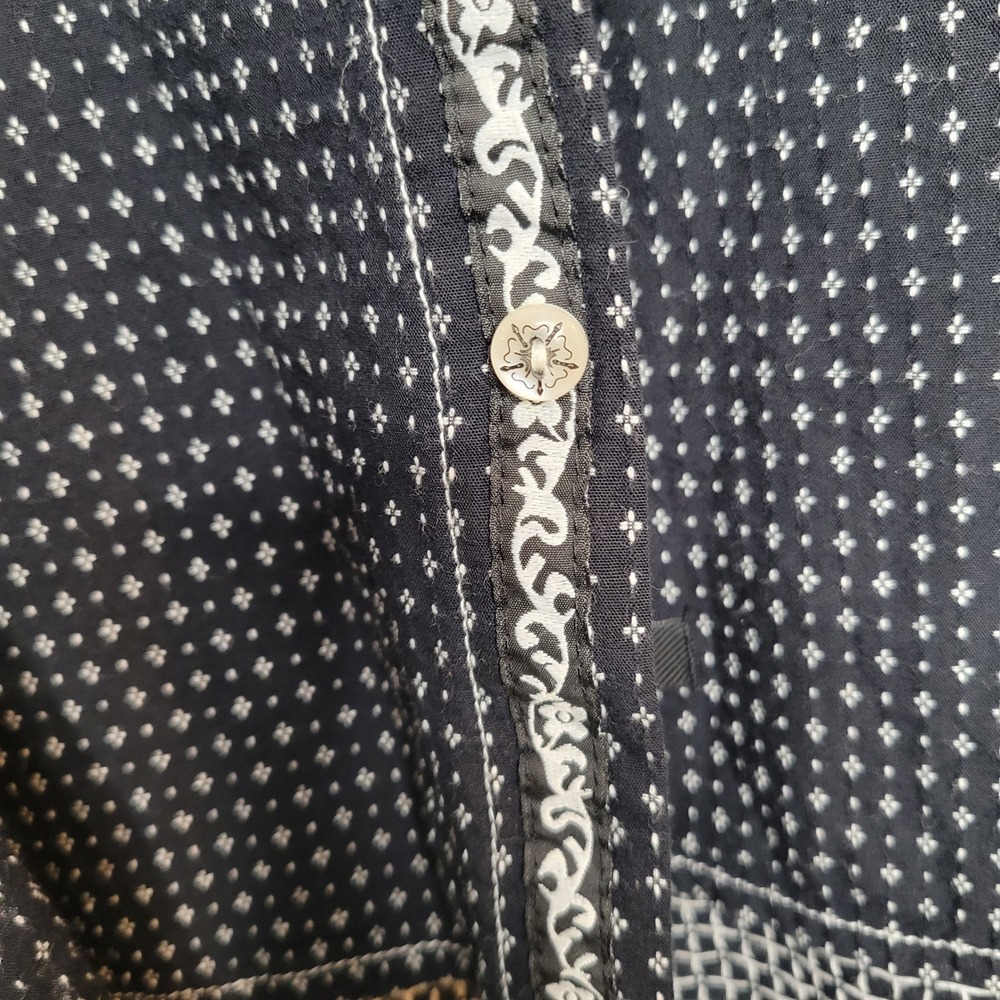 Scott Weiland English Laundry Mens XXL Black Button Down Cotton STP Rockabilly - Picture 5 of 16